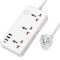 Мережевий фільтр HOCO AC8A White, 3 розетки, 1xUSB-C, 3xUSB, 1.5м