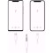 Кабель VOLTRONIC AUX 3.5mm - USB Type-C/Lightning 1м White (JH-CM32)