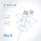 Кабель ACCLAB Type-C to Lightning PwrX 30W 1.2м White (1283126559556)