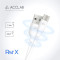 Кабель ACCLAB USB 2.0 AM to Type-C PwrX 30W 1.2м White (1283126559532)