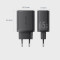 Зарядное устройство VENTION GaN III 1xUSB-A, 2xUSB-C, QC3.0, PD65W Wall Charger Black (FERB0-EU)