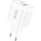 Зарядний пристрій FONENG PD30W 1xUSB-A, 1xUSB-C White