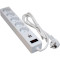 Мережевий фільтр PATRON SP-52 White, 5 розеток, 2xUSB, 1.8м