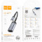 Кабель-перехідник Lightning to RJ45 HOCO UA26 Portable OTG Ethernet Adapter Metal Gray