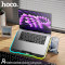 Підставка для ноутбука HOCO DH19 Cool RGB Notebook Cooling Stand Black