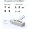 USB-хаб ORICO 4-in-1 USB-A to 4xUSB-A3.0 White