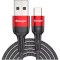 Кабель ESSAGER 5A Fast Charging Cable USB-A to Type-C 0.3м Red (EXCT-FMTB09)