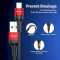 Кабель ESSAGER 5A Fast Charging Cable USB-A to Type-C 0.3м Red (EXCT-FMTB09)