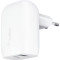 Зарядний пристрій BELKIN Boost Up Charge Dual Wall Charger with PPS 37W White (WCB007VFWH)