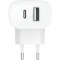 Зарядний пристрій BELKIN Boost Up Charge Dual Wall Charger with PPS 37W White (WCB007VFWH)