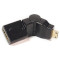 Адаптер поворотный POWERPLANT Mini-HDMI - HDMI Black (KD00AS1300)