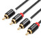 Кабель VENTION Male to Male Audio 2xRCA - 2xRCA 1м Black (VAB-R06-B100)