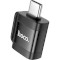 Адаптер OTG HOCO UA31C USB3.0 Portable Adapter Type-C Male to USB-A Female Black