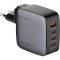 Зарядний пристрій COLORWAY Power Delivery GaN 3xUSB-C, 1xUSB-A, 100W Black (CW-CHS047PD-BK)