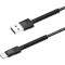 Кабель COLORWAY Nylon Braided USB to Type-C 2.4A 1м Black (CW-CBUC063-BK)