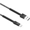 Кабель COLORWAY Nylon Braided USB to Type-C 2.4A 1м Black (CW-CBUC063-BK)