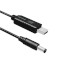 Кабель питания USB to DC COLORWAY 5.5х2.5mm 9V 1м Black (CW-CBUD066-BK)