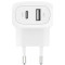 Зарядний пристрій BELKIN Boost Up Charge Dual Wall Charger 42W White (WCB009VFWH)