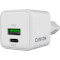 Зарядное устройство CANYON CU20AC GaN 1xUSB-A, 1xUSB-C, 20W White (CNS-CUW20AC)