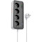 Мережевий фільтр HOCO AC22 Sunlight Black, 4 розетки, 1xUSB-C, 3xUSB, 1.5м