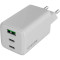 Зарядний пристрій CANYON CU65ACC GaN 1xUSB-A, 2xUSB-C, 65W White (CNS-CUW65ACC)