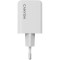 Зарядний пристрій CANYON CU45AC GaN 1xUSB-A, 1xUSB-C, 45W White (CNS-CUW45AC)