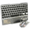 Комплект бездротовий VOLTRONIC YT-KB333 Black/Transparent