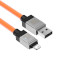 Кабель BASEUS CoolPlay Series Fast Charging Cable USB to iP 2.4A 1м Orange (CAKW000407)