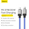 Кабель BASEUS CoolPlay Series Fast Charging Cable Type-C to iP 20W 2м Blue (CAKW000103)