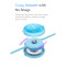 Кабель BASEUS Bright Mirror 2 Retractable 3-in-1 Fast Charging Data Cable USB to M+L+C 3.5A 1.1м Blue (CAMJ010003)