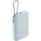 Повербанк XIAOMI Pocket Power Bank with Built-in Type-C Cable 10000mAh Ice Blue (BHR9073GL)