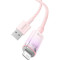 Кабель BASEUS Explorer Series Fast Charging Cable with Smart Temperature Control USB to iP 2.4A 1м Pink (CATS010004)