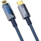 Кабель BASEUS Explorer Series Auto Power-Off Fast Charging Data Cable Type-C to IP 20W 2м Blue (CATS000103)