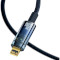 Кабель BASEUS Explorer Series Auto Power-Off Fast Charging Data Cable Type-C to IP 20W 2м Blue (CATS000103)