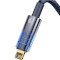 Кабель BASEUS Explorer Series Auto Power-Off Fast Charging Data Cable USB to IP 2.4A 2м Blue (CATS000503)