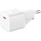 Зарядний пристрій BASEUS GaN5 Fast Charger Mini 1C 20W Moon White w/Type-C to Type-C cable (P10110900213-01)