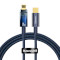 Кабель BASEUS Explorer Series Auto Power-Off Fast Charging Data Cable Type-C to IP 20W 1м Blue (CATS000003)