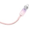 Кабель BASEUS Explorer Series Fast Charging Cable with Smart Temperature Control Type-C to iP 20W 1м Pink (CATS010204)