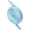 Кабель BASEUS Free2Draw Mini Retractable Charging Cable Type-C to Type-C PD3.0 100W 1м Galaxy Blue (P10364500311-00)