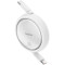 Кабель BASEUS Free2Draw Mini Retractable Charging Cable Type-C to Type-C PD3.0 100W 1м Moon White (P10364500211-00)