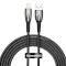 Кабель BASEUS Glimmer Series Fast Charging Data Cable USB to iP 2.4A 2м Black (CADH000301)