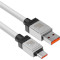 Кабель BASEUS CoolPlay Series Fast Charging Cable USB to Type-C 100W 2м White (CAKW000702)