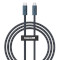 Кабель BASEUS Flash Series II USB4 Full Featured Charging Cable Type-C to Type-C 240W 1м Cluster Black (P10311803111-00)