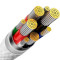 Кабель BASEUS Glimmer Series Fast Charging Data Cable Type-C to Type-C 100W 2м White (CADH000802)