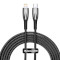 Кабель BASEUS Glimmer Series Fast Charging Data Cable Type-C to Lightning 20W 2м Black (CADH000101)