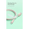 Кабель BASEUS Habitat Series Fast Charging Cable USB to iP 2.4A 1м Wheat Pink (P10360200421-00)