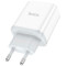 Зарядний пристрій HOCO C105A Stage 1xUSB-A, 1xUSB-C, PD20W, QC3.0 White (6931474782946)