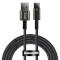 Кабель BASEUS Tungsten Gold Fast Charging Data Cable USB to Type-C 100W 2м Black (CAWJ000101)