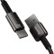 Кабель BASEUS Tungsten Gold Fast Charging Data Cable USB to Type-C 100W 2м Black (CAWJ000101)