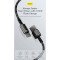 Кабель BASEUS Tungsten Gold Fast Charging Data Cable USB to Type-C 100W 2м Black (CAWJ000101)